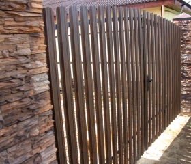Забор из металлоштакетника Европейский